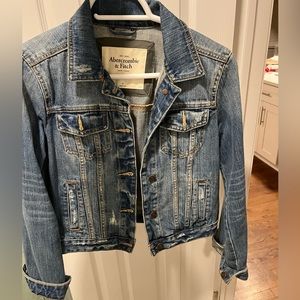 Abercrombie Blue Denim Jacket Size medium